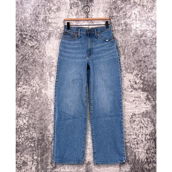 Madewell Jeans 25 Womens Perfect Vintage Wide Leg Crop Denim - Picture 1 of 9